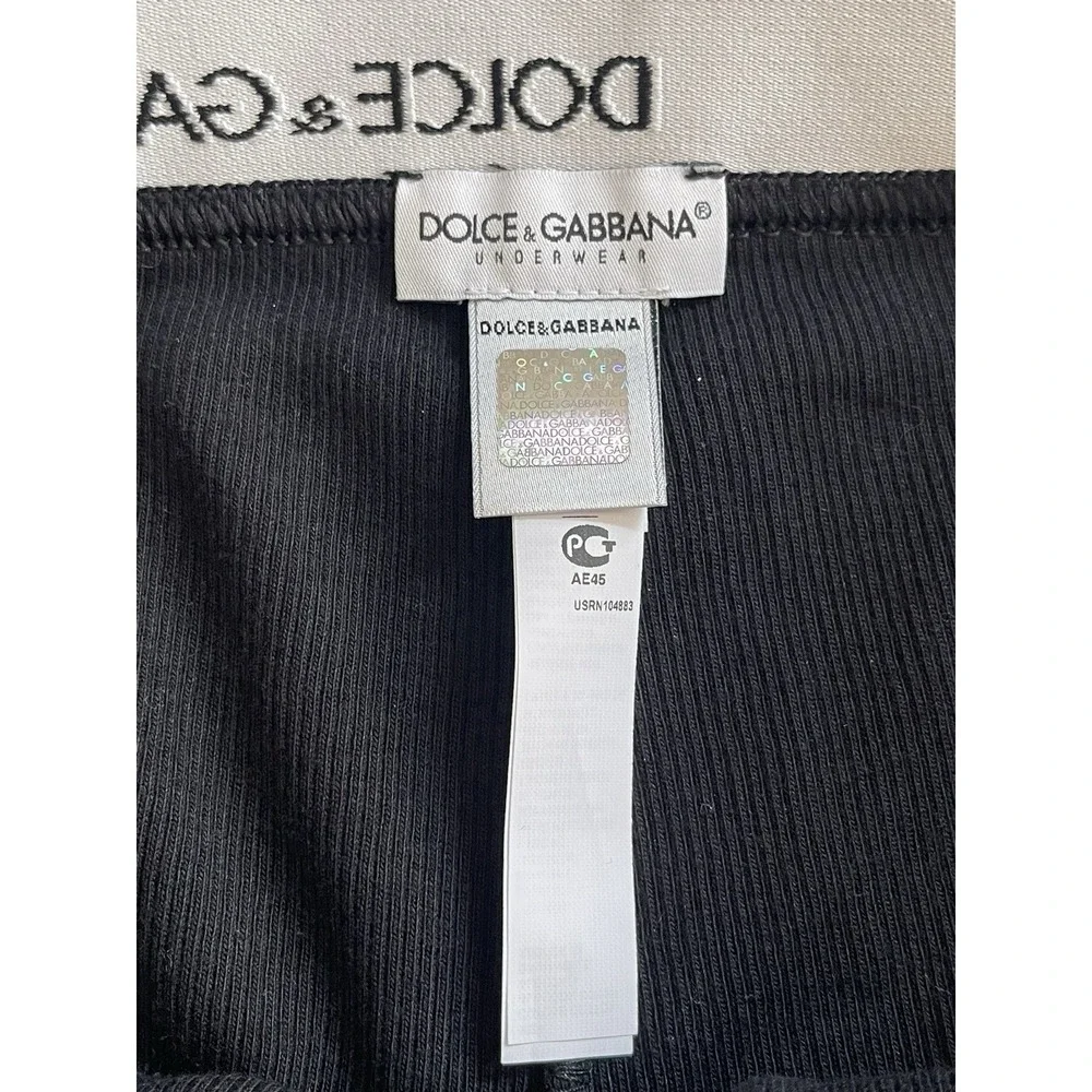 NWOT Mens Dolce & Gabbana Black Logo Waistband Briefs Underwear *Single Pair* S